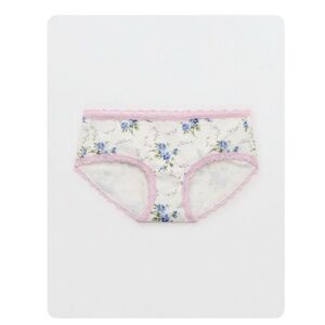 NWT Aerie Superchill Cotton Lace Boybrief Panty